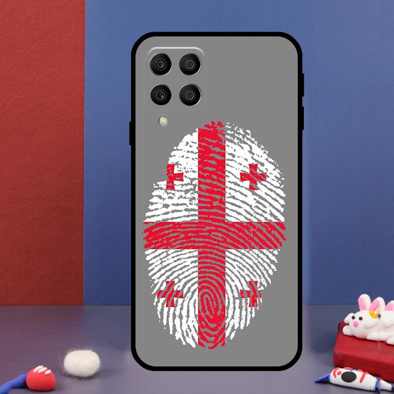 Georgia Flag For Samsung Galaxy M31 M51 M33 M13 M23 M53 M15 M55 M14 M34 M54 M20 M30s M32 M52 Phone Case