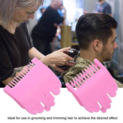 2PCS Cutting Guide Comb Hairdressing Tool 1.5mm 3mm Set Colorful Limit Comb Set Compatible with WAHL Electric Hair
