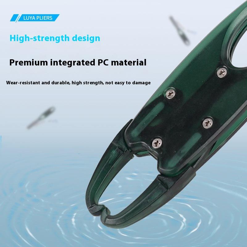 Portable Aluminum Alloy Fishing Lip Gripper with Weight Scale Fish Plier Hand Grip Hook Gripper for Angling Accessories