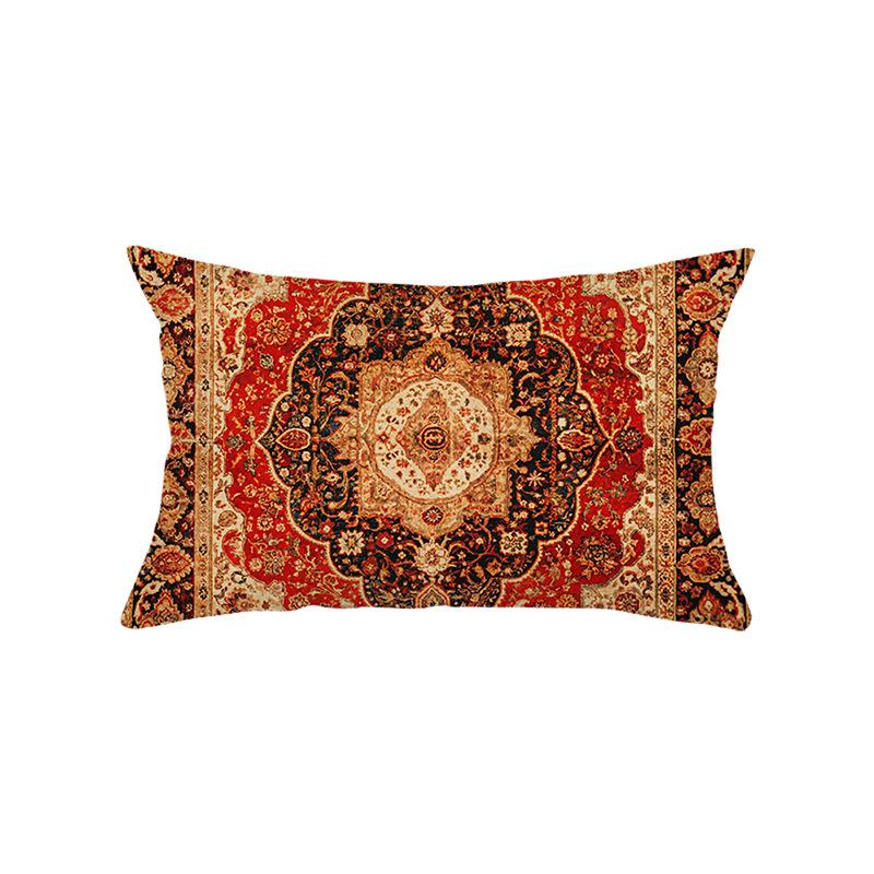Kissenbezug im Bohème-Stil, Dekoration für festliche Atmosphäre, Wohnzimmer, Sofakissen, Polyester, bedrucktes Kissen