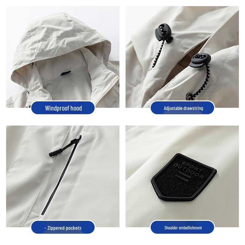 JEANSWEST Men's Casual Hooded Jacket