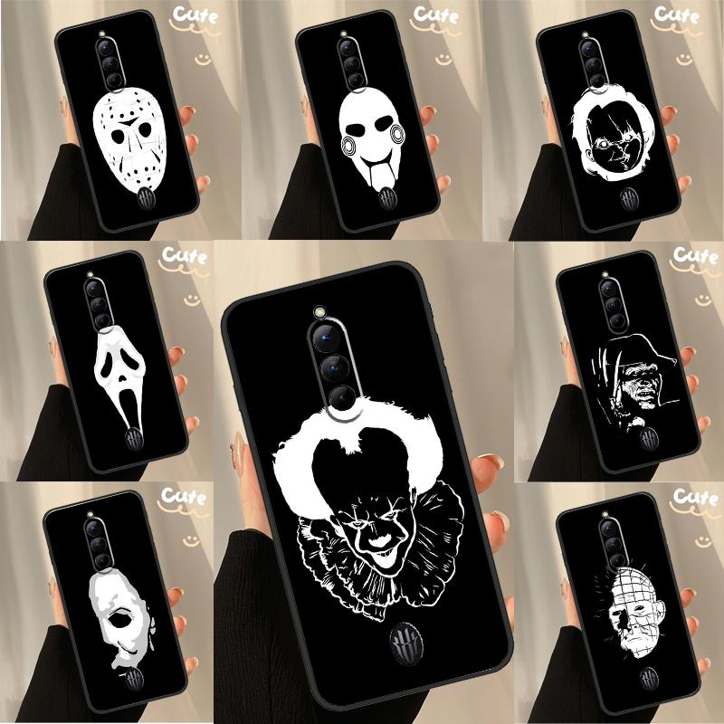 Horror Faces Case For Nubia Red Magic 6S 7S Pro 6 7 8 9 10 Pro 5G 6R RedMagic 8S 9S 8 9 10 Pro Plus Cover