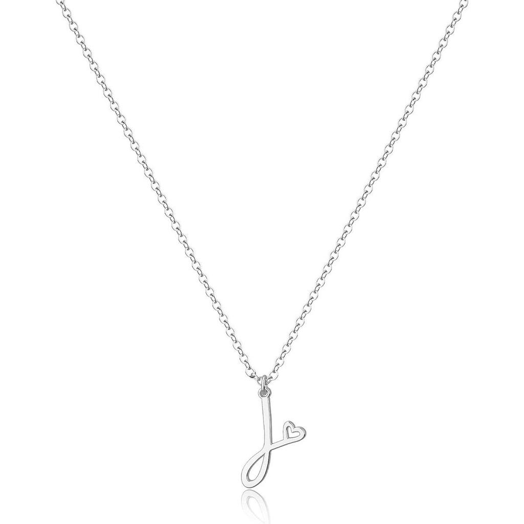 Stainless Steel Luxury Letter Necklace - Women's Stylish Clavicle Chain