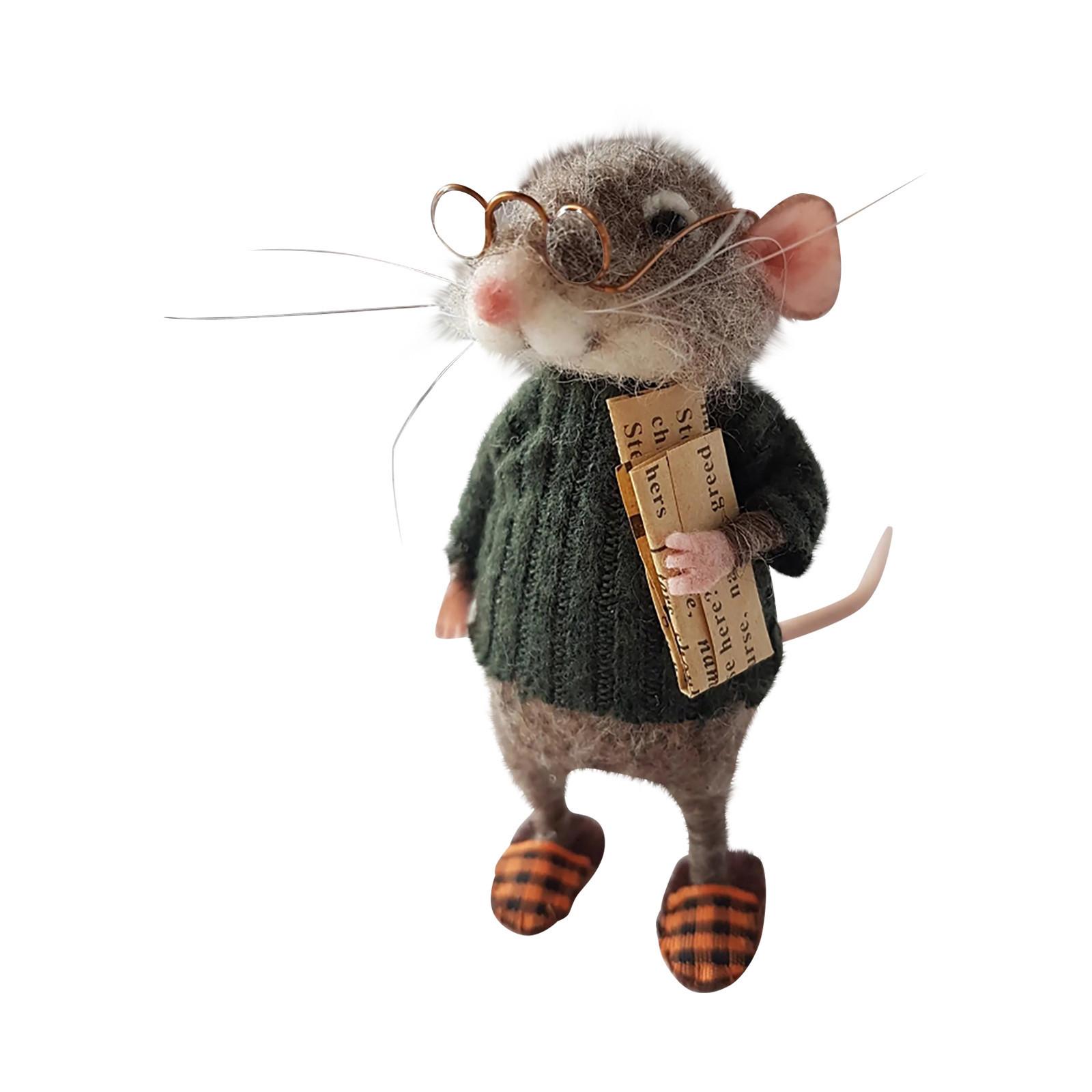 

Милая плюшевая игрушка «Игольчатая мышь», Рождество, Мягкие игрушки, Рождественские товары One Size