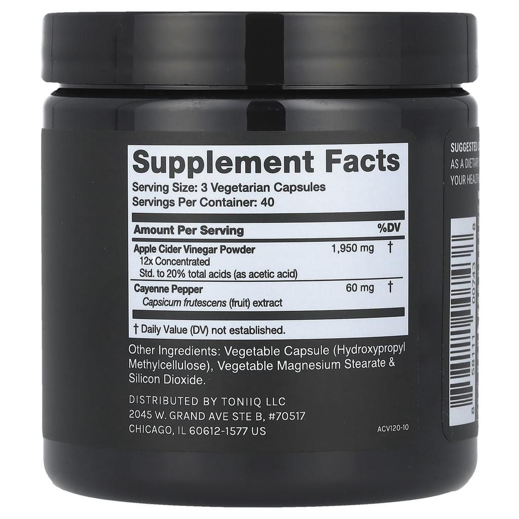 Apple Cider Vinegar, 120 Capsules