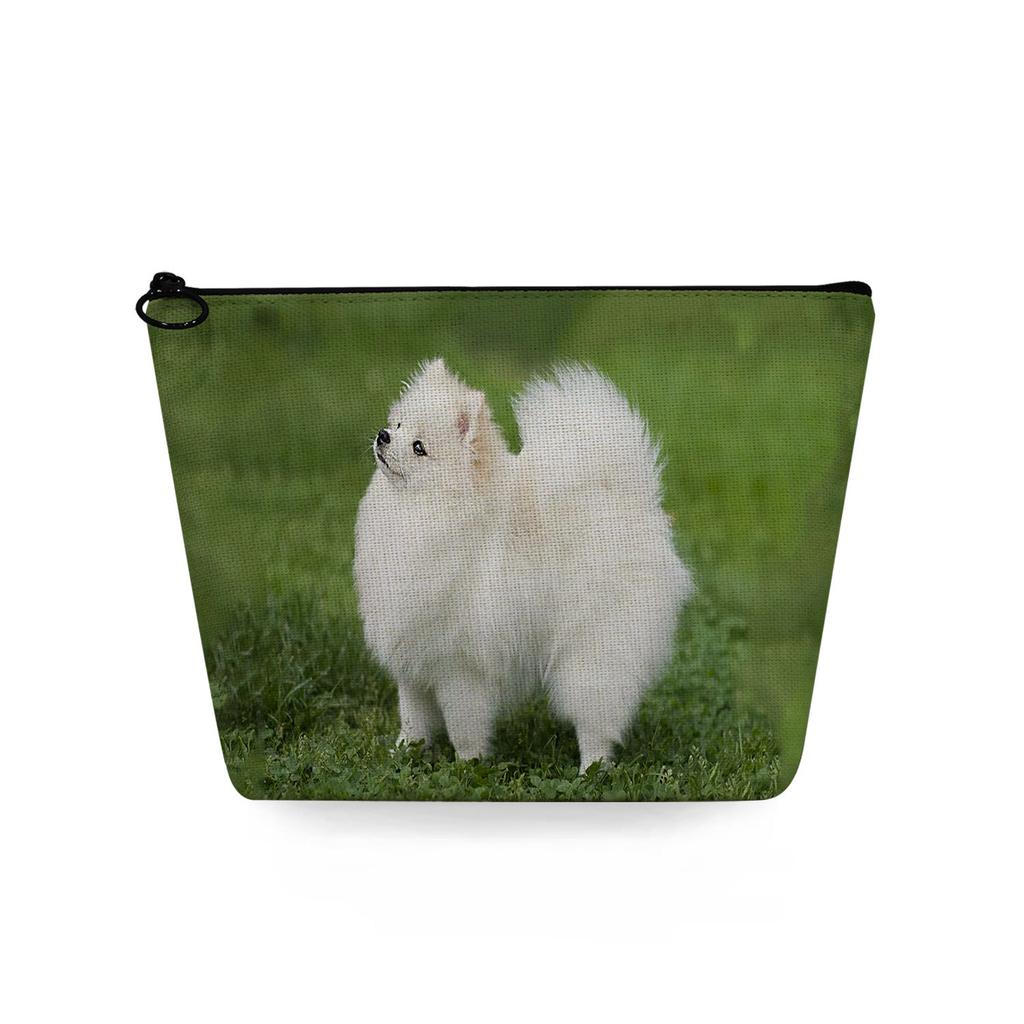 Women Dog Print Cosmetic Bag Toiletries Organize Travel Storage Case 6783