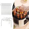 Stainless Steel Air Fryer Skewer Stand Non-Stick Vertical Grill Rack Barbecue Grill  Home Kitchen