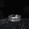 Simple, Creative and Personalized New Design Night Ghost Skull Ring Men's Opening Adjustable Size Fashion Trend Niche Ring