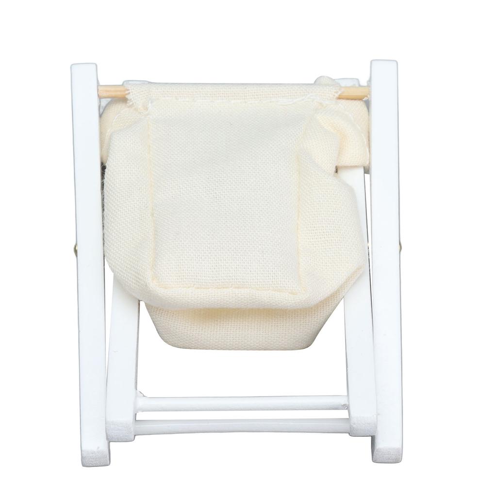 1:12 Doll House  ature Laundry Basket Folding Clothes Basket Doll House Accessory