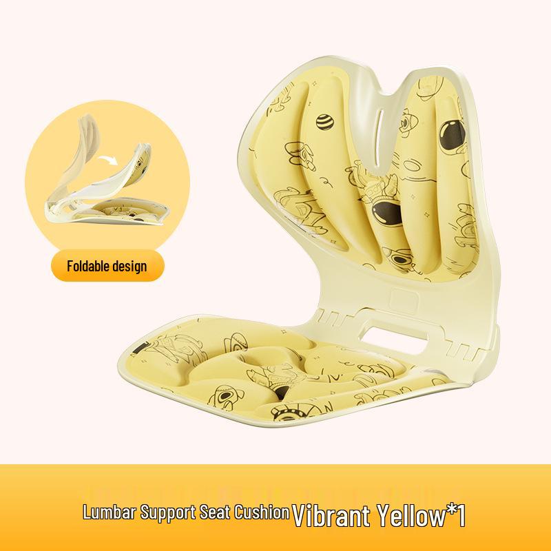 Children s Cartoon Foldable Lumbar Support Chair Cushion for Office and Posture Correction Authorized Product Required