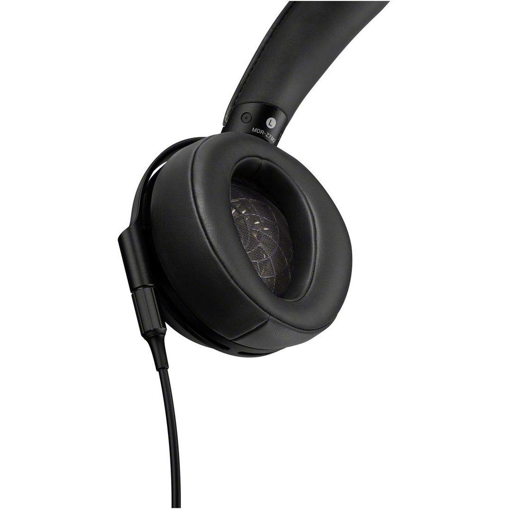 Sony Q Wired Stereo Balanced Detachable High Large 70mm 360 Reality Audio Certified MDR-Z7M2 Headphones, Black, Connection, Cable, Resolution,