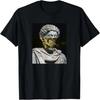 Van Gogh Marcus Aurelius Skeleton Graphic Design Art T-Shirt