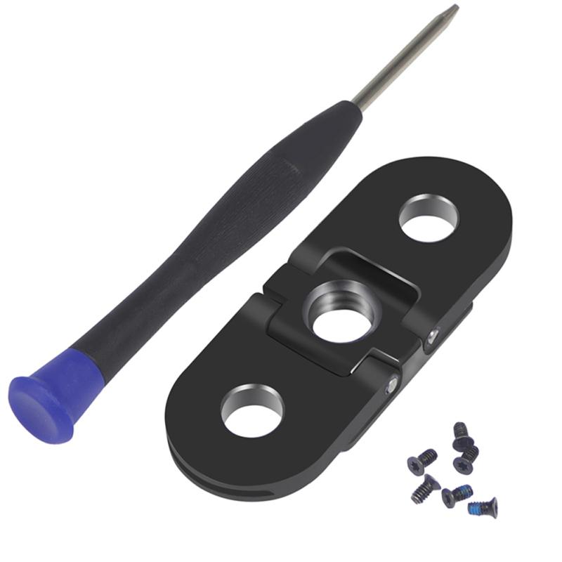 Metal Folding Magnetic Replacement Base Dual Interface 1/4 Thread Hole Tripod Mount Adapter