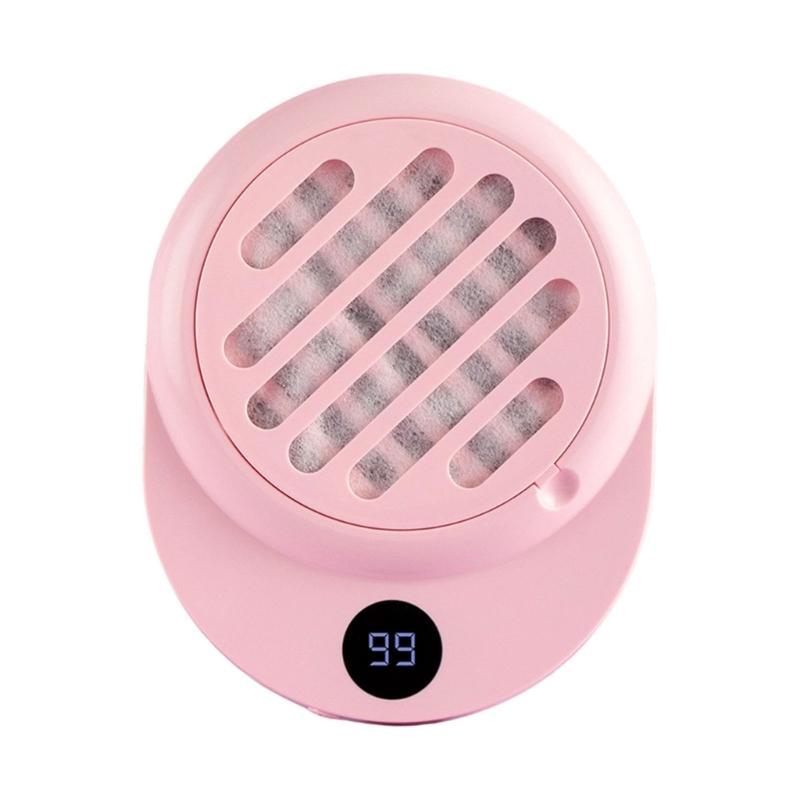 

Brushless Motor Nail Dust Collector Extractor Quiet Operation Highly Efficiency Filter Professional Manicure Tool рожевий