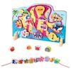 Children'S Wooden Early Education Cartoon Threading Board Animal Beaded Two-In-One Pairing Educational Cute Fun Toy