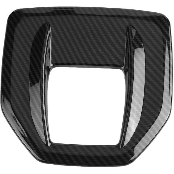 Tbest Stelvio,Gear Shift Head Gear Shift Accessories Carbon Fiber Abs Gear Shift Box Panel Cover Trim for Giulia 2017-2018