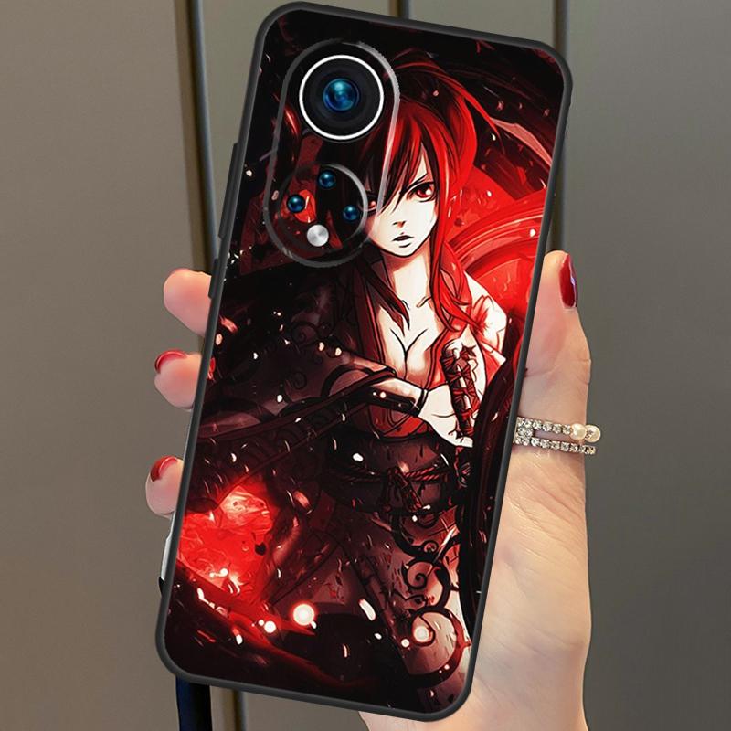 Fairy Tail Erza Natsu Lucy For Huawei P40 Lite P20 P30 Pro Nova 9 Nova 5T P Smart 2019 Case For Honor 50 8X 9X 10i