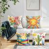 4Pcs Bohemian Style Flowers Cushion Covers Single-sided Printed 45CM Throw Pillow Case Cover Sofa Cushion Home Room Decor