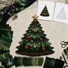 Holiday Gift for Craft Lovers Christmas Patchwork DIY Kit, Fabric Art Santa Kits Winter Nights Snowman Tree Sewing Project Seasonal Home Decor,