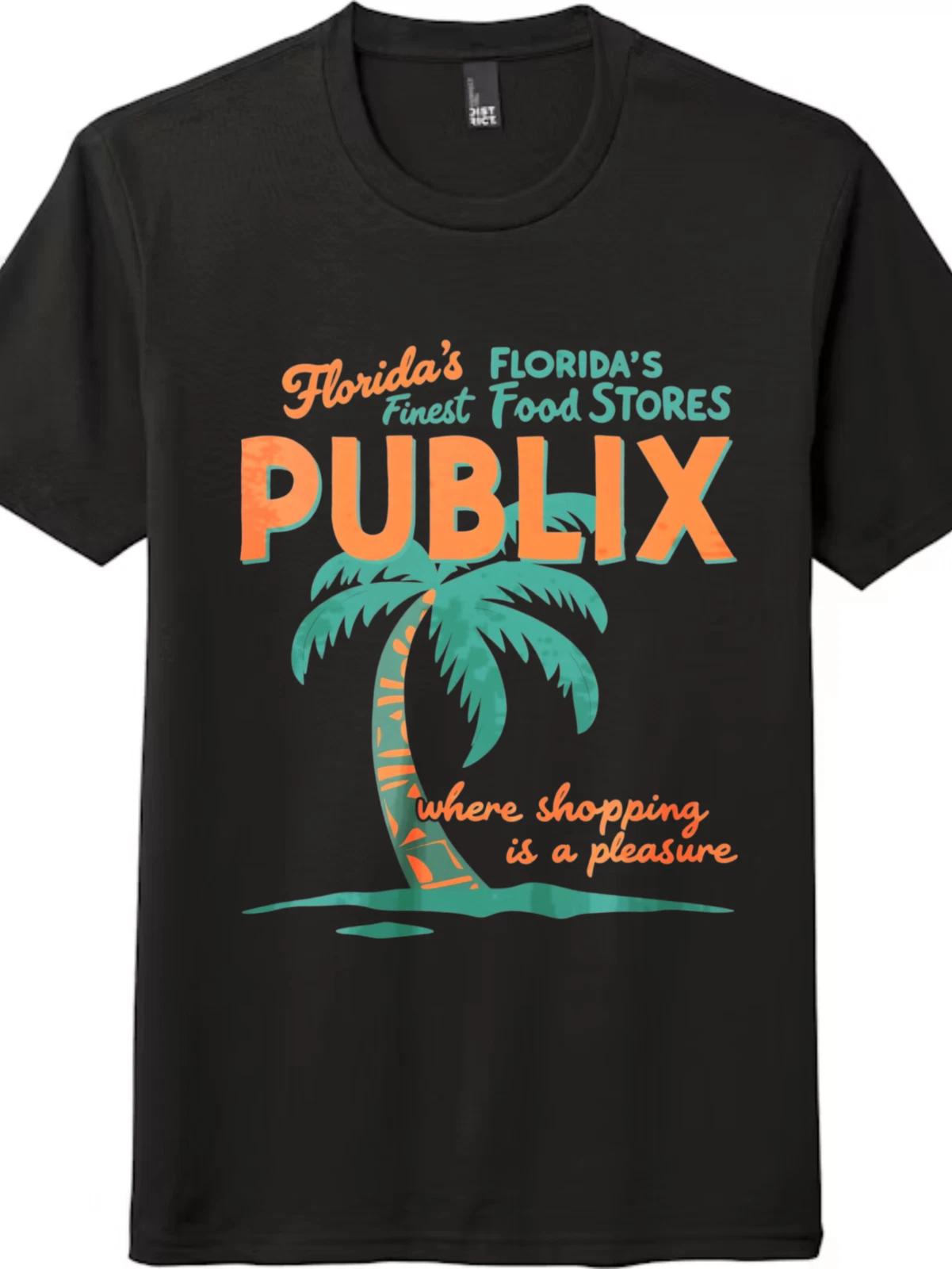 Publix Supermarket Vintage Tee | Florida’s Finest Graphic, Unisex Black & White M