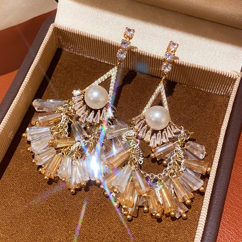 Gold-Plated Vintage Bow Pearl Earrings - Luxury Niche Design Stud Jewelry