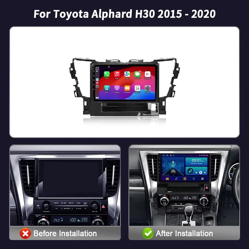 Wireless CarPlay Touch Screen Stereo Android For Toyota Alphard H30 2015-2020 Car Radio Multimedia Navigation Head Unit Screen