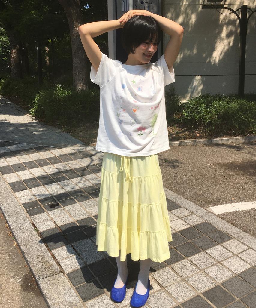 Pesto 3 Shirred Skirt Ver2. Chic