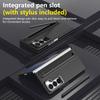 KEYSION with Touch Pen Case for Samsung Galaxy Z Fold 6 5 5G Hard PC Kickstand Phone Cover With Tempered Glass Screen Protector