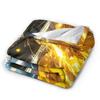 Demons Agatsuma Zenitsu Slayers Blanket Flannel  Winter Anime Multifunction Warm Throw Blankets for Car