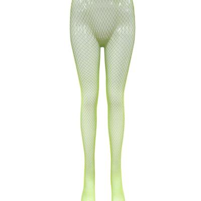 Romantic Tiger Fishnet Tights (Yellow)