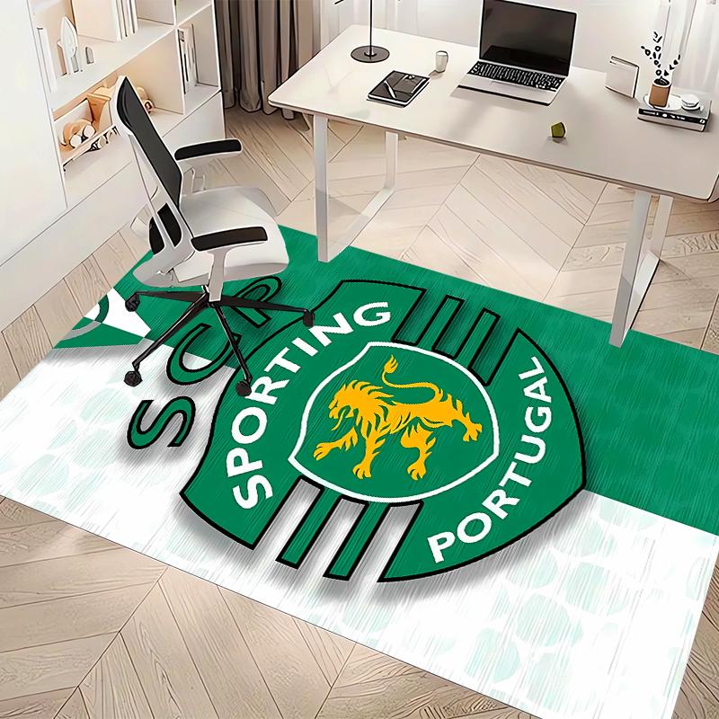 Sporting CP Logo Printed Absorbent Washable Carpet, Non-Slip Bathroom Mats, Kitchen Rugs, Yoga Mat,Living Room Entrance, Camping Picnic Rugs