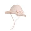 Summer Children's Sun Hat Cute Bow Breathable Six Bucket Hat Baby Girl Big Eaves Sun Hat