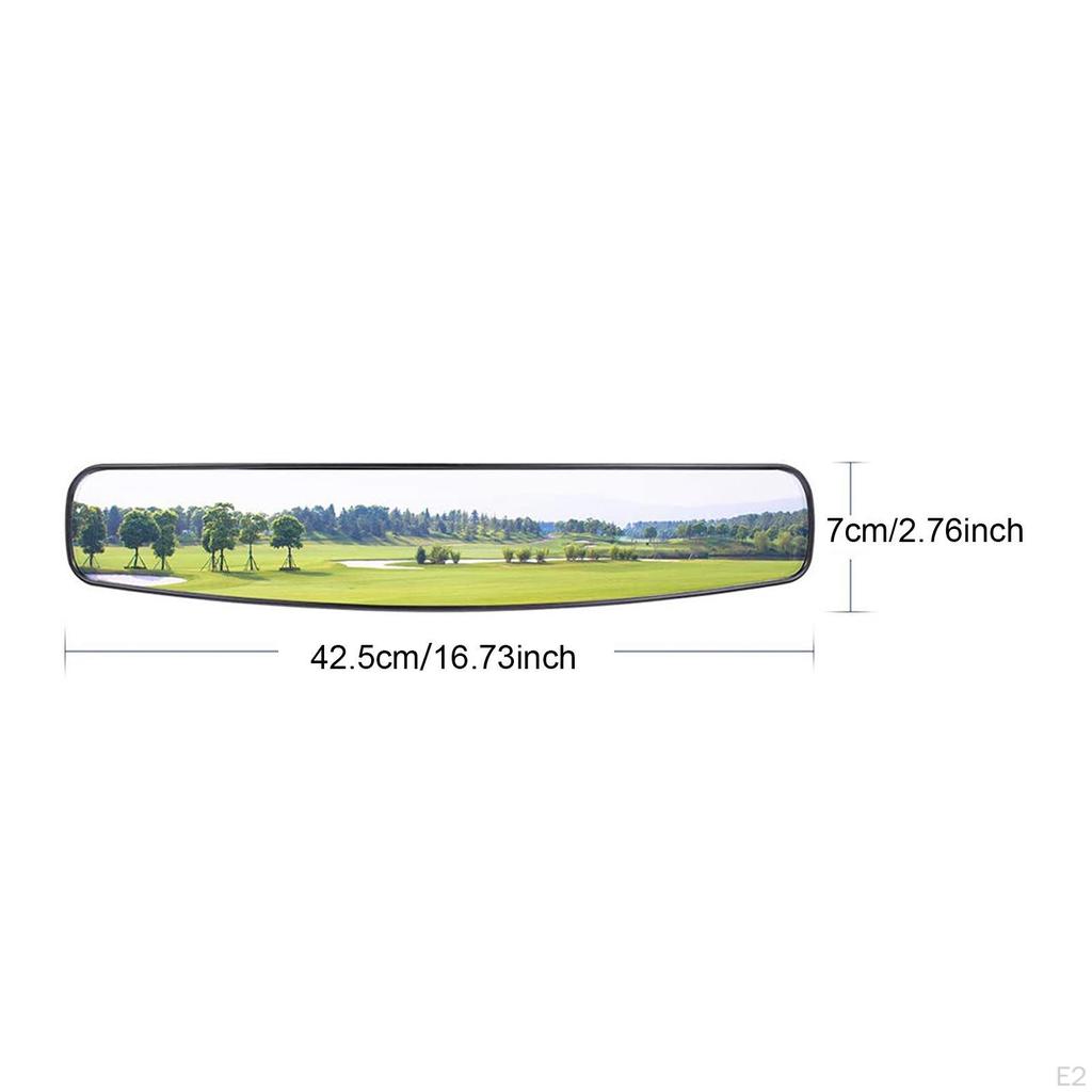 Black Golf Cart Rear View Mirror 180 Degree Panoramic Assembly Spare Parts Replaces