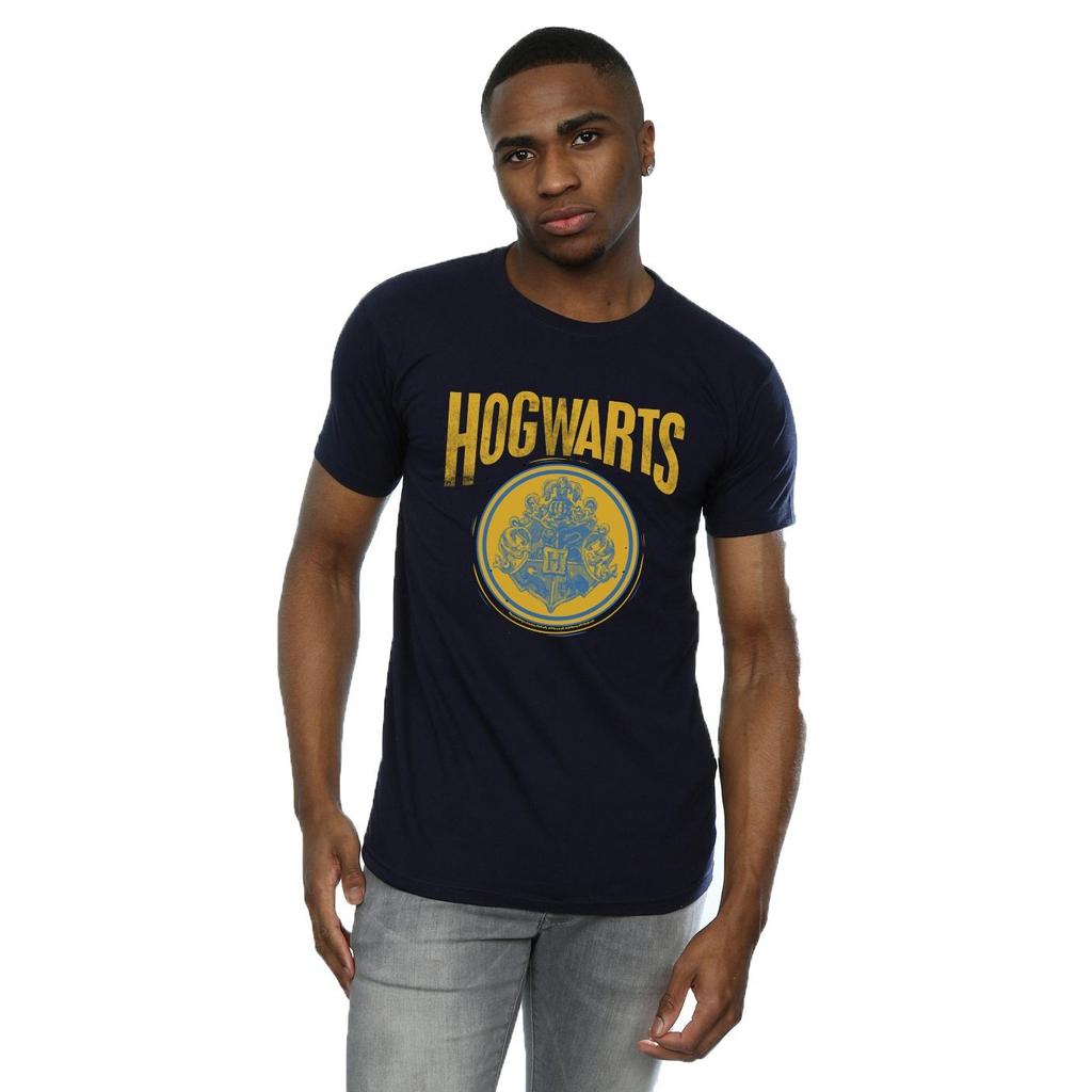 Harry Potter Mens Hogwarts Circle Crest T-Shirt