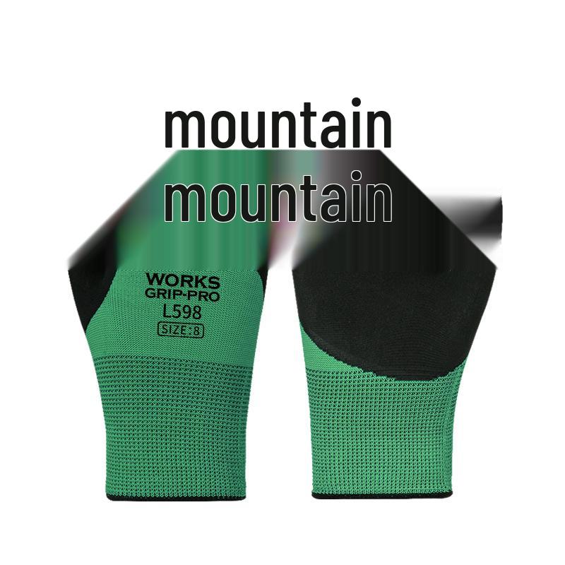 

Рабочие перчатки с латексным покрытием - Износостойкие, Нескользящие, Утолщенные Защитные Нейлоновые Резиновые Перчатки