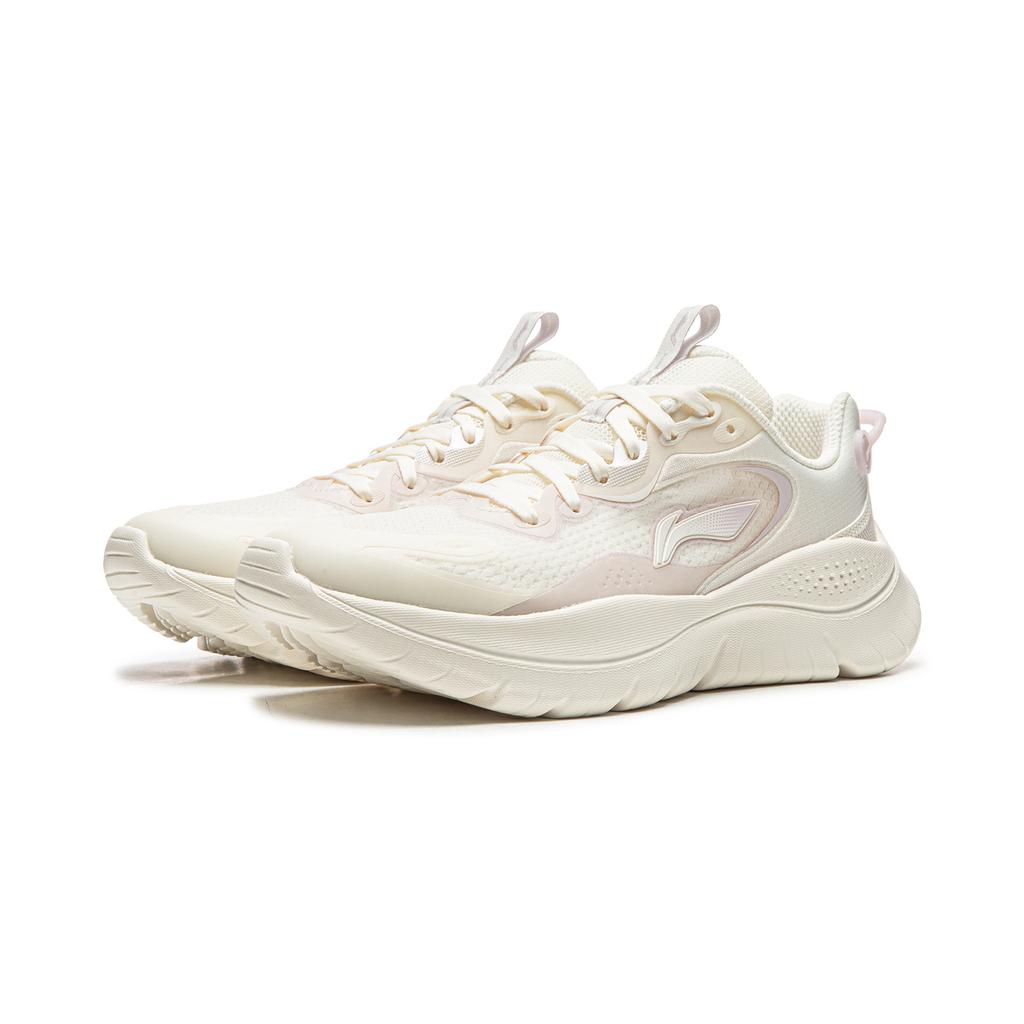 Li Ning Cushioning Slip Resistant Abrasion Resistant Lightweight Low top Casual Running Shoes Women's ARSW108-4