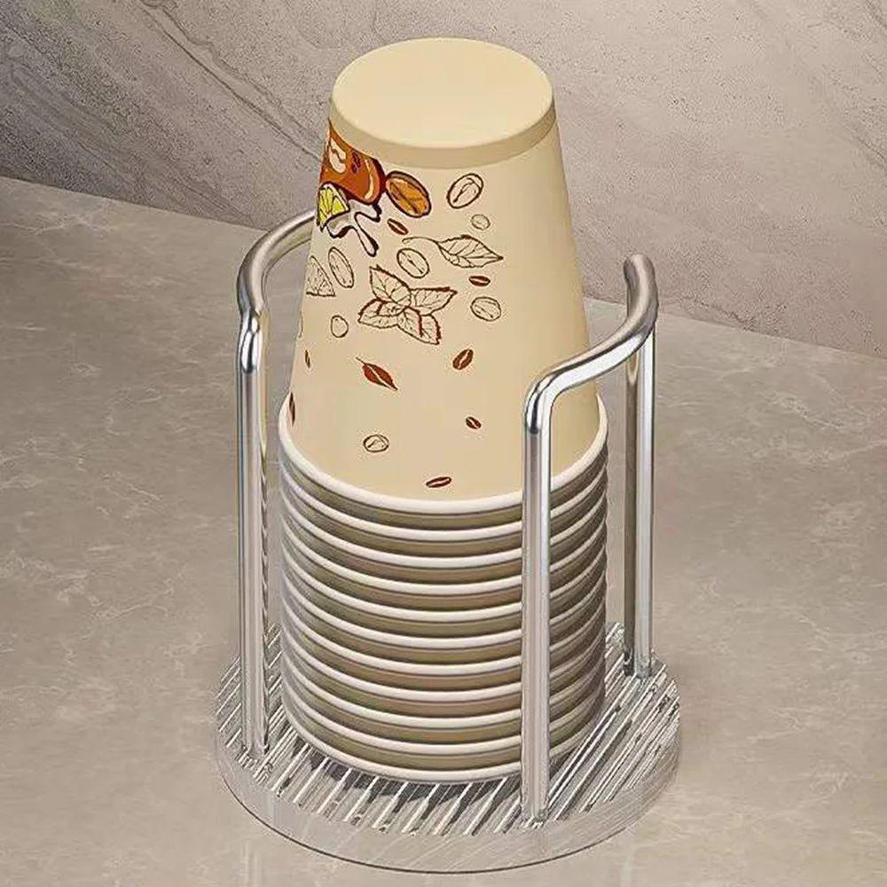 1Pcs Rack Shelf Disposable Paper Cup Holder with Longer Stick Mug Display Stand