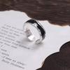 PANJBJ 925 Sterling Silver Geometric Cross Ring for Women Girl Fashion Individuality Concise Jewelry Birthday Gift Dropshipping