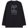 ASTRAL PROJECTION Ap Ap Oversized Long Sleeve T-Shirt_Charcoal