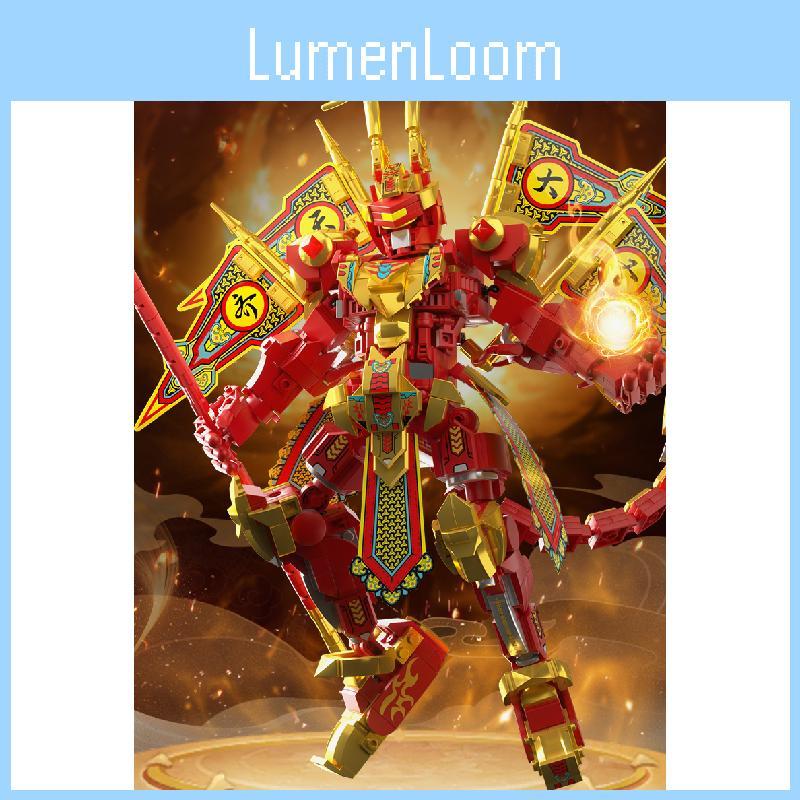 Red Monkey The King Great Saint Assembled Building Blocks Children Ornaments Toy