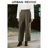 UR 2024 Spring Women's Micro-pleated Wide-leg Pants