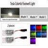 For Tesla Model 3 Model Y Model S 2017~2025 Car Footwell Lights Ultra-bright Touch LED Ambient Atmosphere Neon Lamps Accessories
