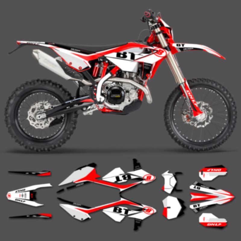 PowerZone Motorcycle Graphics Adhesive Decal Stickers For BETA RR 2023 2024 2025 ENDURO 125 200 250 300RR 350 390 430 480
