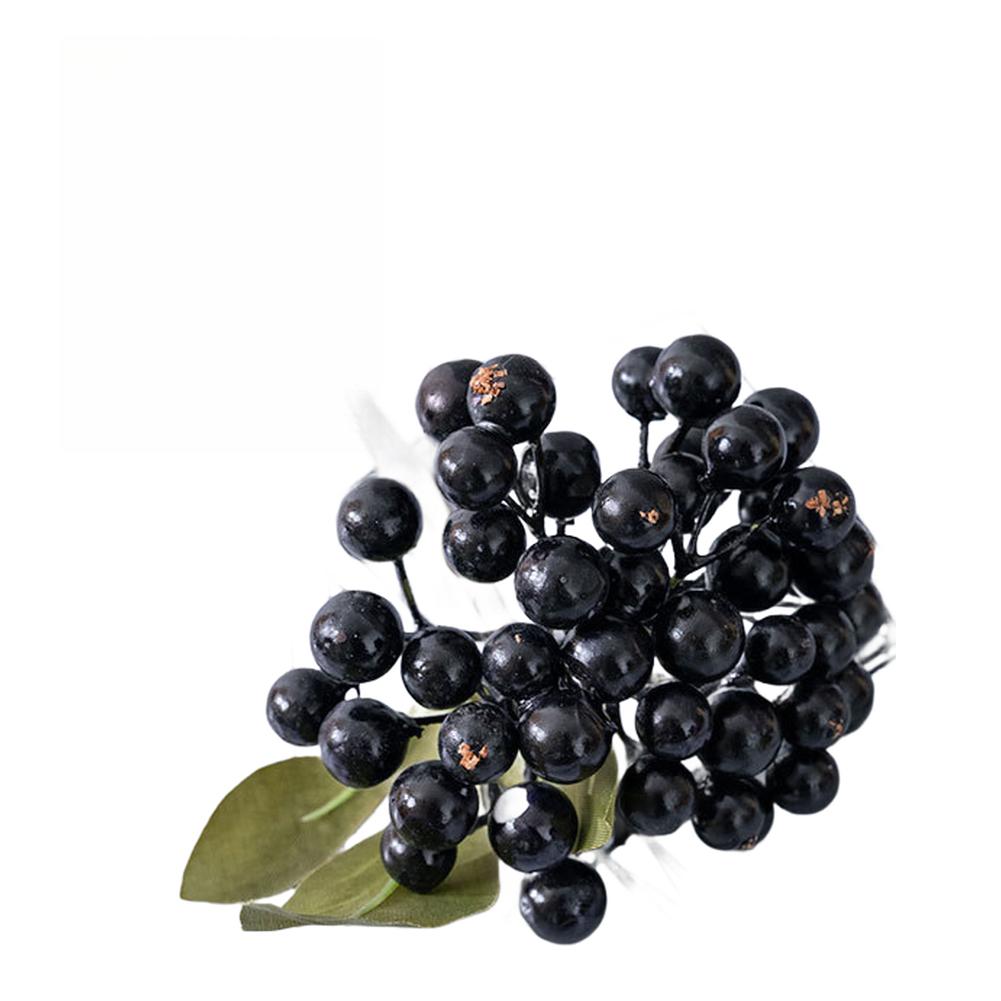 Искусственная Ягода Ветка Ягоды Искусственный Цветок Реалистичная Ветвь Бобы Флюкс фиолетовый