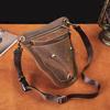 Genuine Quality Leather Men Design Casual Travel Messenger Cross-body Sling Bag Fashion Fanny Waist Belt Pack Leg Drop Bag