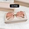 Fashion Gradient Sunglasses Women Brand Design Vintage Pilot  Retro Shades Cutting Lens Gradient Sun Glasses Female UV400