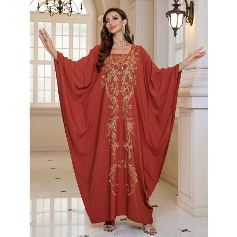 Moda damă primăvară toamnă cu imprimeu cu mâneci lungi cu decolteu în V talie lejeră rochii casual