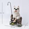 Decorative Animal Sculpture Outdoor Figurine Dog Ornament for Lawn, Patio ,Garden, Yard