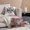 Brand Biker W-West Coast Choppers Cushion Cover Throw Pillow Cover Hidden Button Durable Polyester Chair Cushion