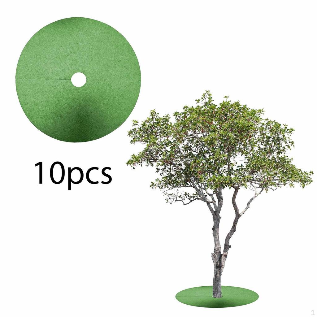 10 Control Mats for Trees, , Non-woven Mulch Rings Indoor Landscaping And